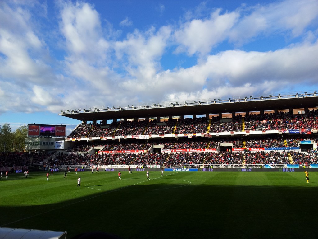 I went to a football match in Madrid with my host while couchsurfing