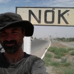 Richard arriving in Nukus, Uzbekistan...reaching civilization