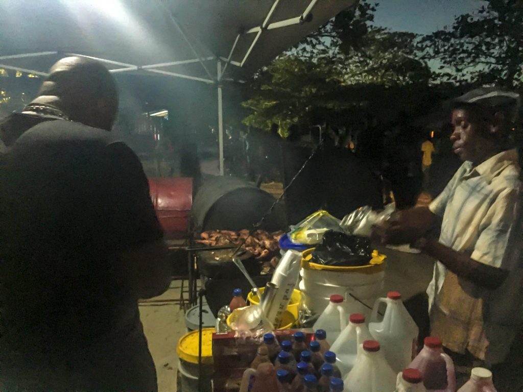 Jamaica, Port Antonio, jerk chicken