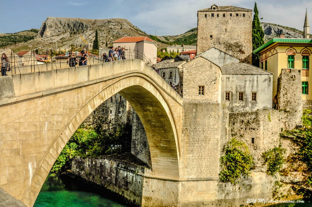 Mostar bridge, bosnia