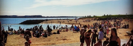 Nauthólsvík, geothermal beach in Reykjavik